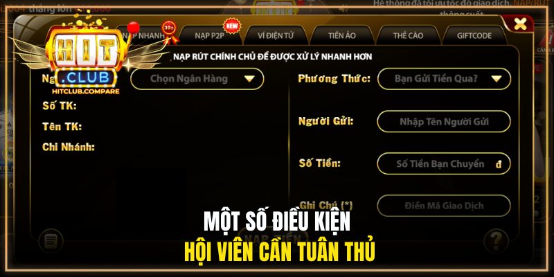 Một số điều kiện newbie cần tuân thủ